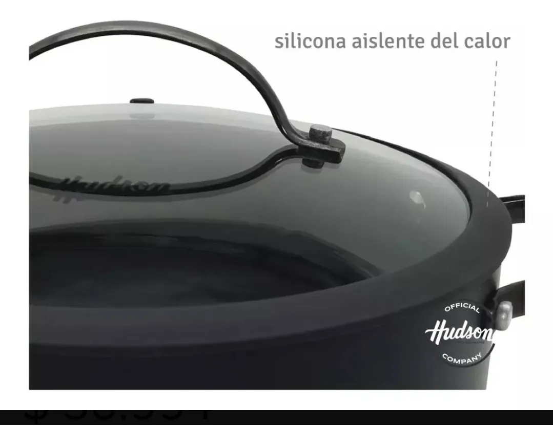 Batería Total Black Inducción Hudson - Juego Set Teflón 6 Piezas