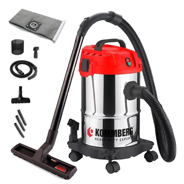 Aspiradora de Tacho 15L Kommberg – Potencia y versatilidad