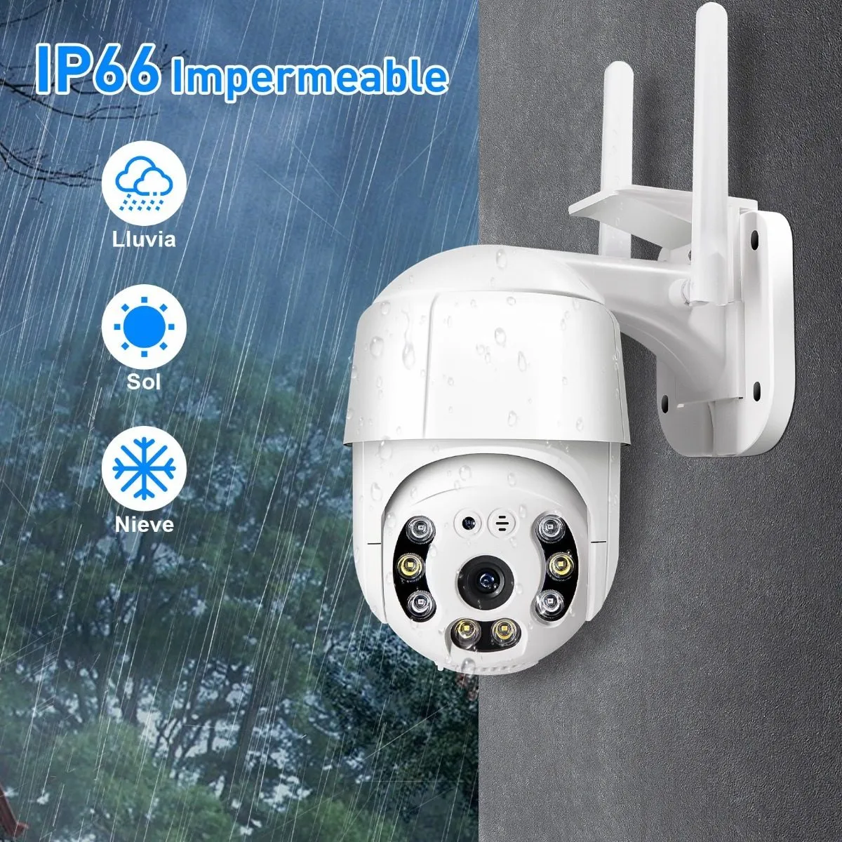 Cámara De Seguridad Interior Externa Wifi Hd 1080p