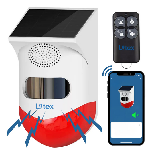 Alarma Solar Exterior Litex LX310 – Protección autónoma, día y noche