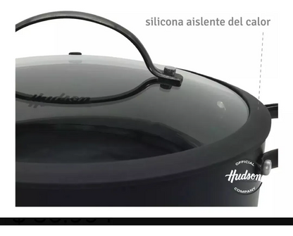 Batería Total Black Inducción Hudson - Juego Set Teflón 6 Piezas