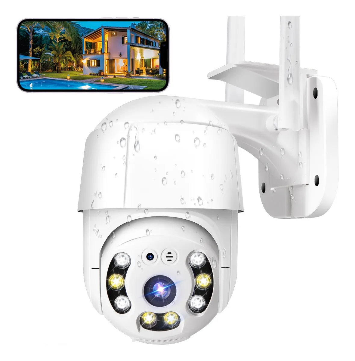 Cámara De Seguridad Interior Externa Wifi Hd 1080p