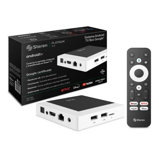 Android TV Box Google Certificado de Steren